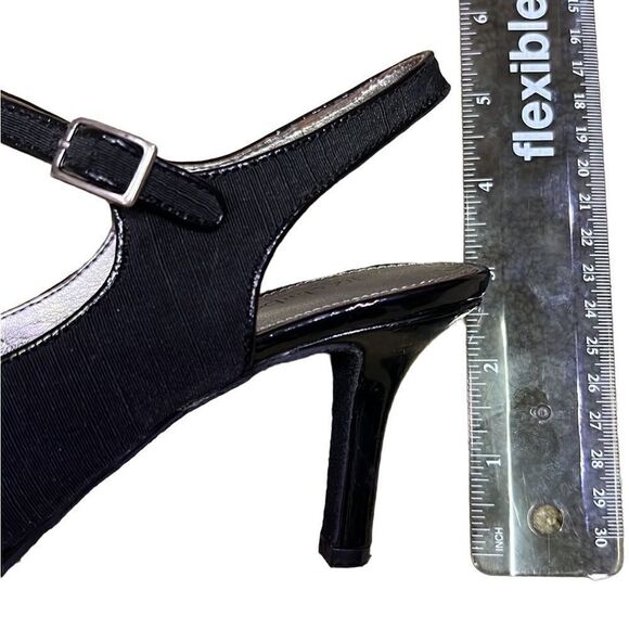 Liz Claiborne Women’s 6.5 Mary Jane Style Black 2” Heels with Front Buckles - Picture 7 of 16